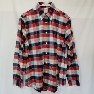 Like New! Brooks Brothers Long Sleeve Plaid Button Down Shirt - Sz M